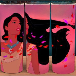 Pocahontas in the Wind Cartoon Classic  Cup mug Tumbler 20oz